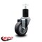 Service Caster 3.5'' Thermoplastic Rubber Wheel Swivel 1-3/4'' Expanding Stem Caster SCC-EX20S3514-TPRB-134 - alternate 3